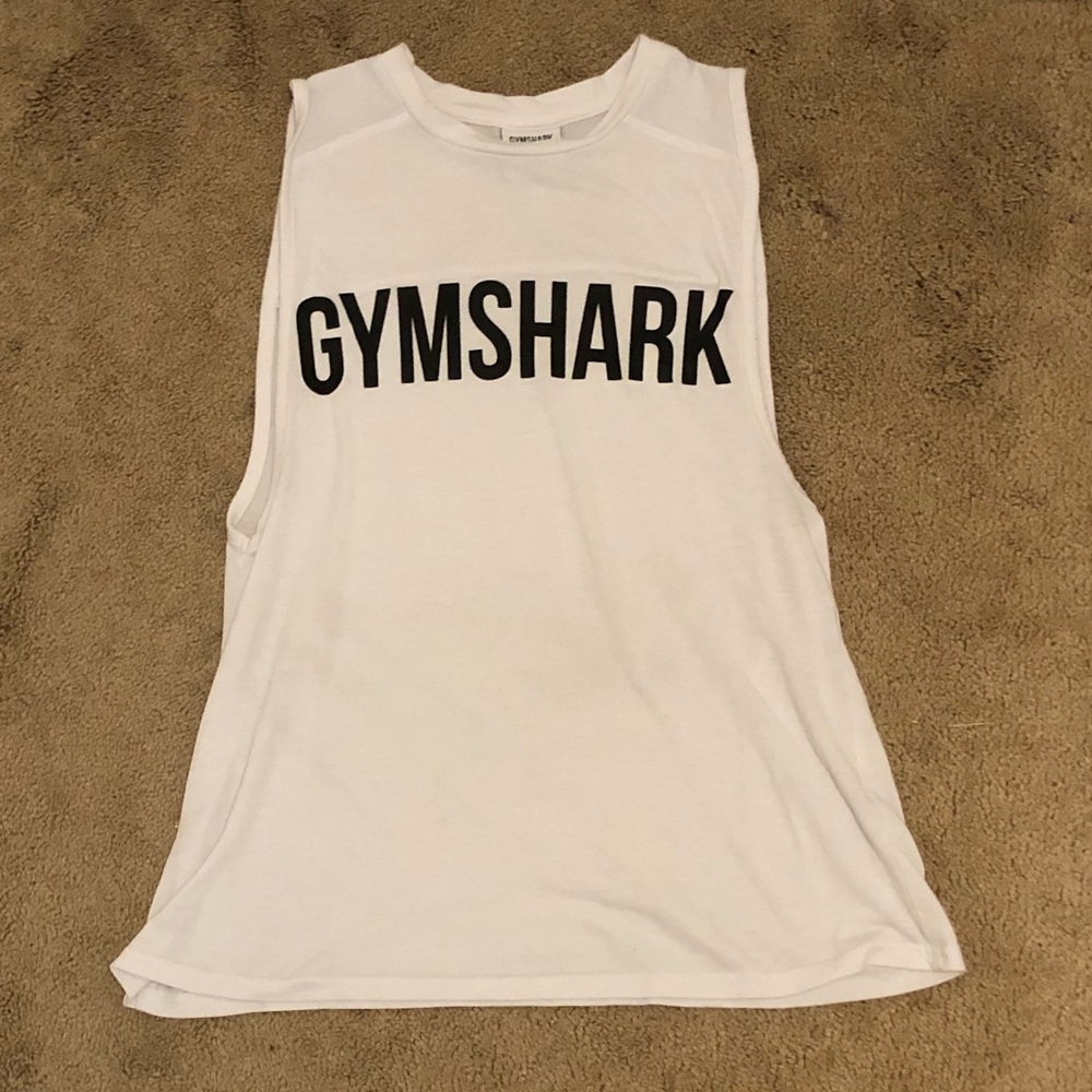 Gymshark white muscle tank